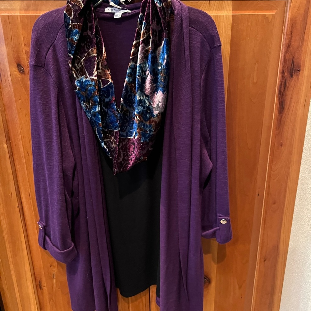 3 pc. Look Notation XL purple Top